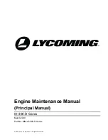 Preview for 1 page of Lycoming IO-390-D Series Maintenance Manual