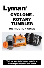 Preview for 1 page of Lyman CYCLONE ROTARY TUMBLER Instruction Manual