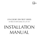 Preview for 1 page of Lyngdorf D-5 Installation Manual