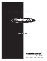 M-Audio MiniMacman Manual preview