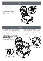 Preview for 3 page of M Design oxford BABY Essential Wooden Glider & Ottoman Combo... Instruction Booklet