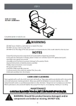 Preview for 5 page of M Design oxford BABY Essential Wooden Glider & Ottoman Combo... Instruction Booklet