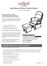 Preview for 7 page of M Design oxford BABY Essential Wooden Glider & Ottoman Combo... Instruction Booklet