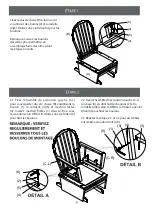 Preview for 9 page of M Design oxford BABY Essential Wooden Glider & Ottoman Combo... Instruction Booklet