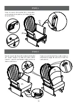 Preview for 10 page of M Design oxford BABY Essential Wooden Glider & Ottoman Combo... Instruction Booklet