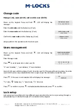 Preview for 19 page of M-LOCKS Basic line Series User Manual