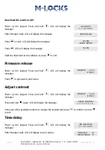 Preview for 23 page of M-LOCKS Basic line Series User Manual