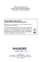 Preview for 30 page of M-LOCKS Basic line Series User Manual