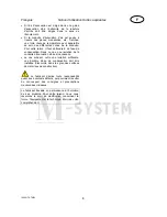 Preview for 40 page of M-system MSPK950IX User And Installation Instructions Manual