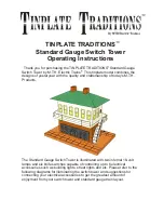 M.T.H. tinplate traditions Operating Instructions preview