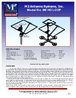 M2 Antenna Systems 6M HO LOOP Assembly Manual preview