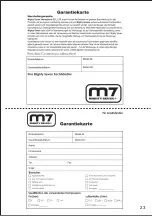 Preview for 23 page of M7 JT-40010 User Manual