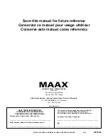 Preview for 20 page of MAAX Jet Set II 100158 Installation And User Manual