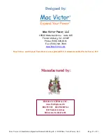 Preview for 23 page of Mac Victor MVP-2KS Installation And Operating Manual