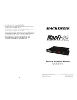 Preview for 1 page of Mackenzie MacFi-se Enhanced Operation Addendum