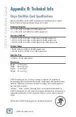 Preview for 36 page of Mackie Firewire OPtion Card fot Onyx Mixer Owner'S Manual