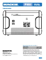 Preview for 7 page of Mackie PPM608 Specifications