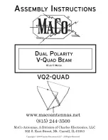 Maco Antennas VQ2-QUAD Assembly Instructions Manual preview