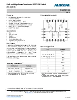 MACOM MASW-011148 Manual preview