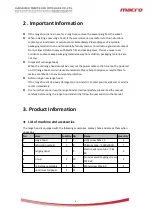 Preview for 4 page of Macro CXW-300-T2C User Manual