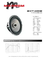 Macrom Midwoofer EXT.MW6 Specifications preview
