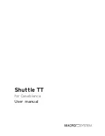 MacroSystem Digital Video Shuttle TT User Manual preview