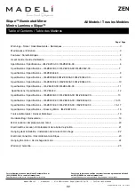 Preview for 2 page of Madeli Slique  IM-ZE2430-00 Specifications, Installation And User’S Manual