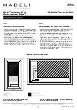 Preview for 21 page of Madeli Slique  IM-ZE2430-00 Specifications, Installation And User’S Manual