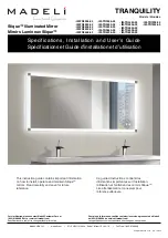 Preview for 1 page of Madeli Slique TRANQUILITY IM-TR2036-00 Specifications, Installation And User’S Manual