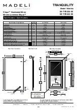 Preview for 6 page of Madeli Slique TRANQUILITY IM-TR2036-00 Specifications, Installation And User’S Manual