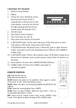 Preview for 4 page of Madison MAD-CENTER200CD-BK Operating Instructions Manual