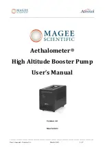 Preview for 1 page of MAGEE Scientific Aerosol Aethalometer AETH-HA-PUMP User Manual