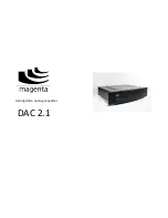 Preview for 1 page of Magenta DAC 2.1 User Manual