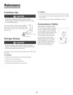 Preview for 23 page of Magic Chef CER1125AAW User Manual