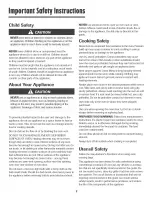 Preview for 3 page of Magic Chef CER3525AAW User Manual