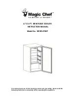 Preview for 1 page of Magic Chef MCBC470BF Instruction Manual