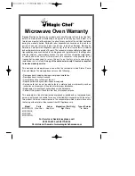 Preview for 25 page of Magic Chef O153 Use And Care Manual