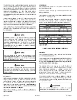 Preview for 2 page of Magic-Pak MHP4-12 Series Installation And Maintenance Instructions Manual