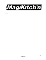 Preview for 18 page of Magikitch'n 24 Installation Operation & Maintenance