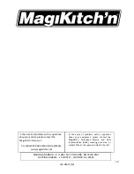 Preview for 20 page of Magikitch'n 24 Installation Operation & Maintenance