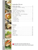 Preview for 3 page of MAGIMIX Ma Cuisine Vapeur Instructions For Use Manual