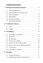 Preview for 4 page of MAGIRA ARCTIC DF60-C Operating Instructions Manual