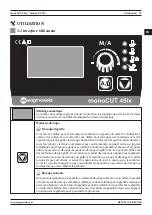 Preview for 57 page of Magmaweld monoCUT 45ix User Manual