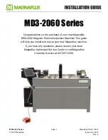 Magnaflux MD3-2060 Series Installation Manual preview