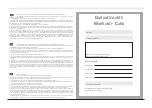 Preview for 46 page of Magnat Audio MA 700 Important Notes For Installation & Warranty Card