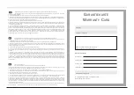 Preview for 3 page of Magnat Audio MC 200 Important Notes For Installation & Warranty Card