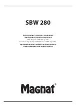 Preview for 1 page of Magnat Audio SBW 280 Important Notes For Installation & Warranty Card