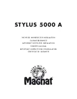 Preview for 1 page of Magnat Audio STYLUS 5000 A Owner'S Manual