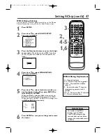 Preview for 47 page of Magnavox 27MDTR20 - Tv/dvd/vcr Combination User Manual