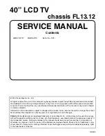 Magnavox 40ME313V/F7 Service Manual preview